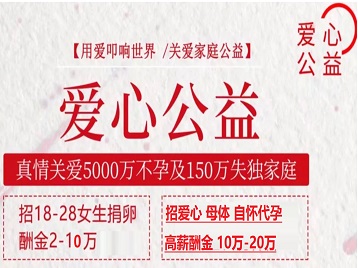 祁连捐卵助孕生子 爱心志愿者招募